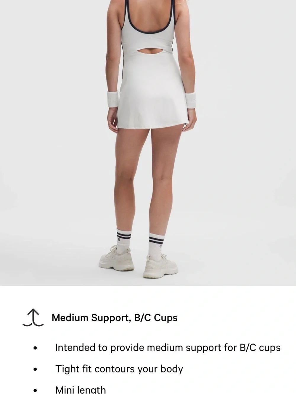 Lululemon Scoop Neck Cutout Tennis Dress M
